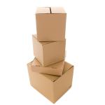 3 Ply B Flute Flat Pack Cardboard Boxes Folding White Carton Box For Wine Beer