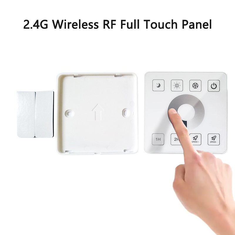 30A RF Single Color Remote Controller With Full Touch 86 Panel Type