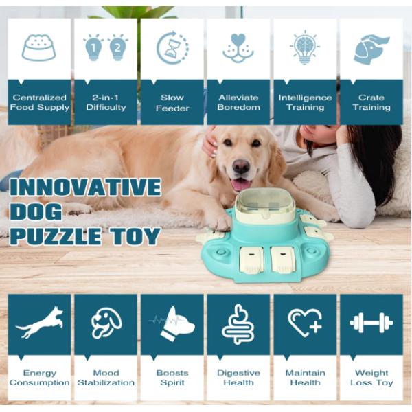 Multi Functional Dog Puzzle Bowl Customized Maze Dog Bowl Sustainable