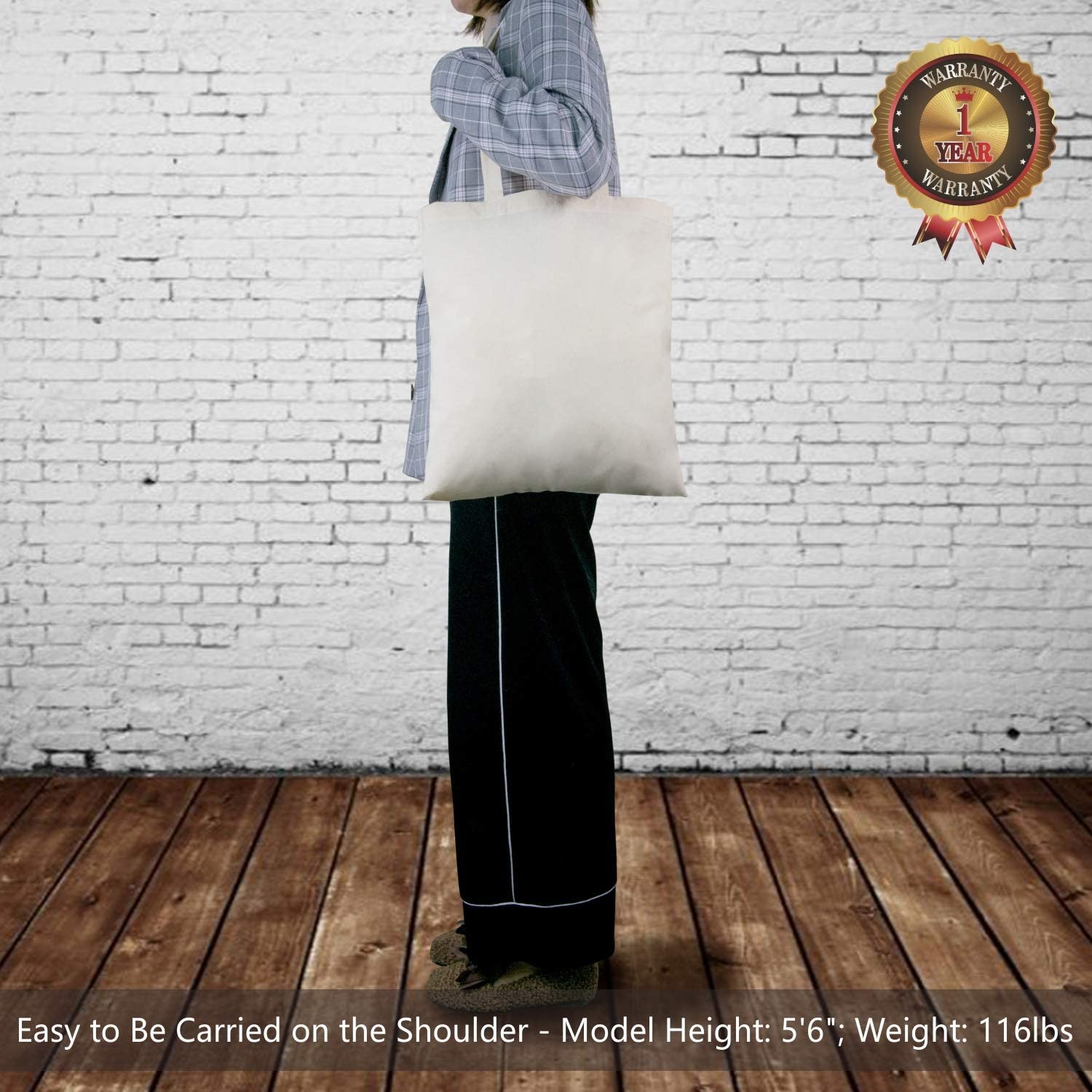 Multipurpose Economy Cotton Canvas Tote Bag Shockproof
