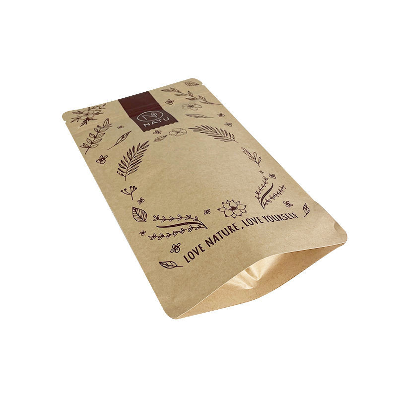 Heat Sealed Aluminum Foil Paper Mylar Flat Pouch with Tear Notch
