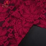 Wholesale African French Lace Fabrics Red Lace Fabric In Stock For Garment