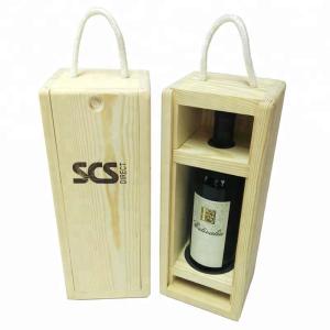 Wholesale Wooden Empty Wine Gift Boxes Customized Logo 34*13.3*12cm With Top Grade from china suppliers