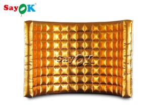 Wholesale Event Booth Displays Gold Curve Led Portable Photo Booth Wall For Party Advertising Wedding from china suppliers