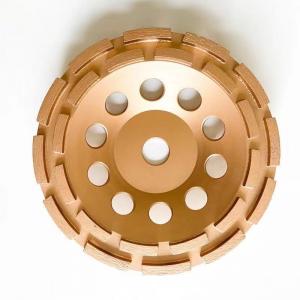 Wholesale 6 Inch 150mm Rigid Double Row Cup Grinding Wheel 6 Diamond Cup Wheel from china suppliers