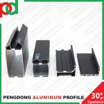 Black Anodized Profiles Aluminio For Windows And Doors Serie 35