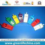 Muti-Colors Good Quality Plastic Promo Whistle Gifts w/Split Key Ring