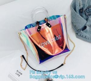 Wholesale Purses PVC Vinyl Plastic Purse Bag Handbag Ladies, Summer pvc tote bag lady transparent PVC handbags, Shoulder Handbag H from china suppliers