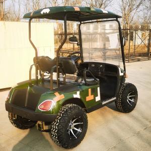 Wholesale LED Steel Frame 25-40 Mph Electric Golf Cart with All Terrain Tires from china suppliers