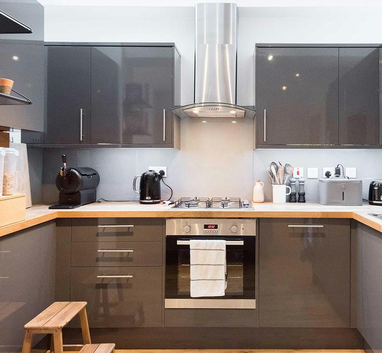 Customized Veneer Color Lacquer Surface Treatment for Kitchen Furniture Cabinetry