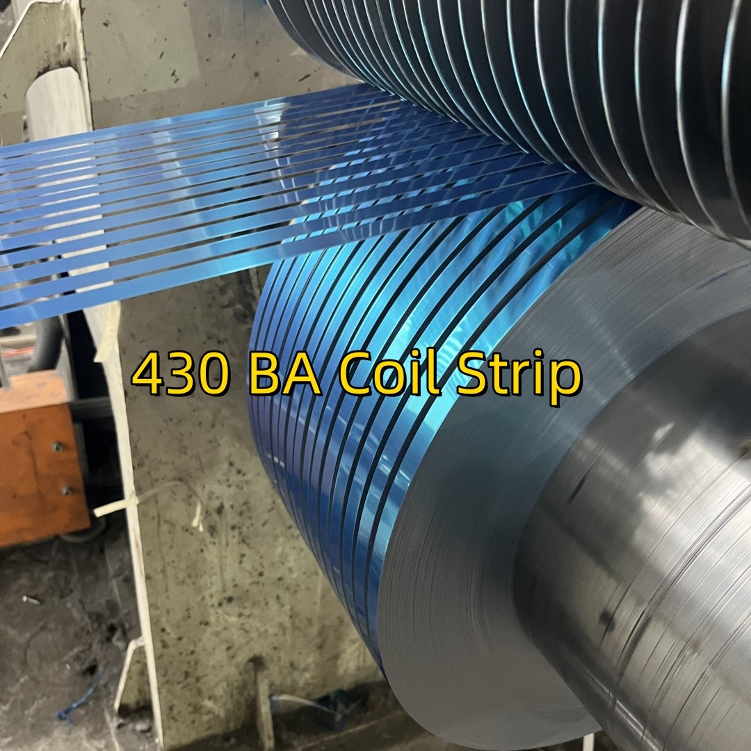 AISI 430 Cold Rolled SUS430 1.4016 Stainless Steel Coil Strip With PVC Film 2B BA Surface