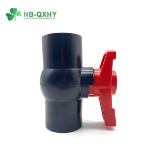 Wholesale Black PVC Ball Valve for Professional Plastic Valves UPVC CPVC Water Pipe Irrigation from china suppliers