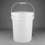 Clear 5 Gallon Plastic Buckets with UV Resistance