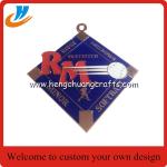 Gold silver copper metal medals plated zinc alloy die cast sports medals