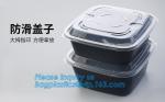3 compartment durable plastic food meal prep bento box,modern style food grade