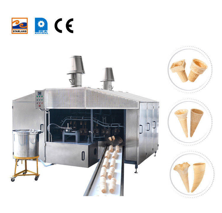 Automatic Sugar Cone Production Line 28 Mold With 2 Cavity Chip Cone Machine