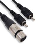 6 Inch Patch Audio Y Cable Cords XLR Female To Dual RCA Male 6" Home Series