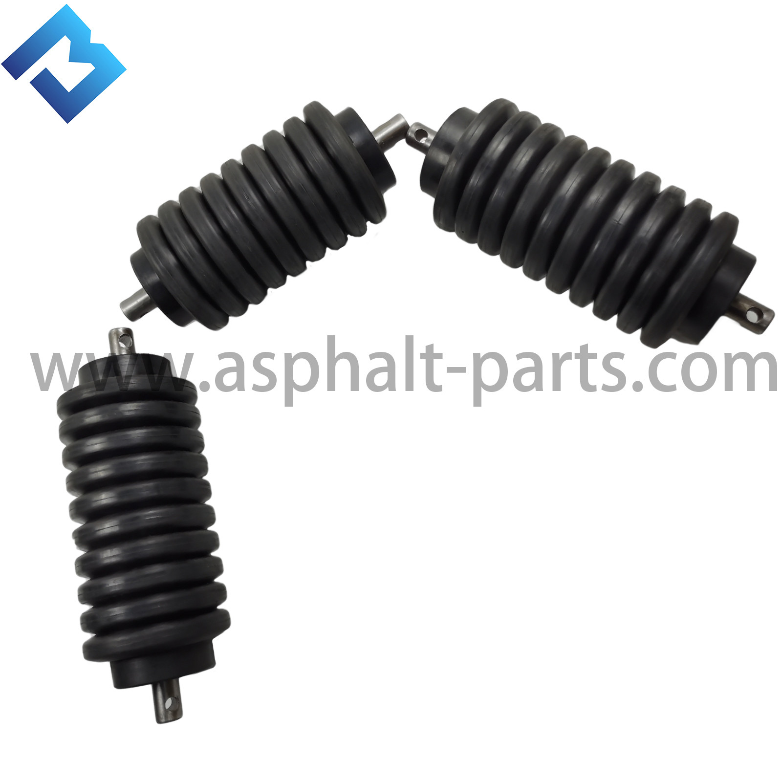 W2100 138312 Milling Machine Parts Rubber Conveyor Rollers Black