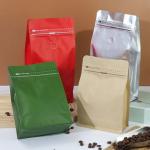 Preminum Durable Coffee Bean Packaging Bag Coffee Powder Bags Flat Bottom Side