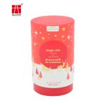 OEM Red Kraft Paper Cylinders , 150g 5.3cm Tea Packaging Boxes