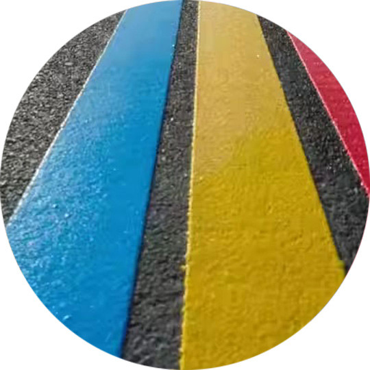 Hot-melt reflective coatings used for traffic road marking are available in yellow, white and custom colors