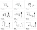 Modern Pretty Bathroom Accessories Deck Mounted Brass Bathroom Faucets
