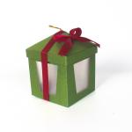 Customized Heaven and Earth Cover Red Green Bow Gift Box Christmas Gift