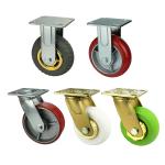 8inch Heavy Duty Caster Wheel , TPR Heavy Duty Plate Casters