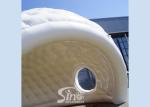 7x5m outdoor movable advertising white inflatable golf tent for trade shows or