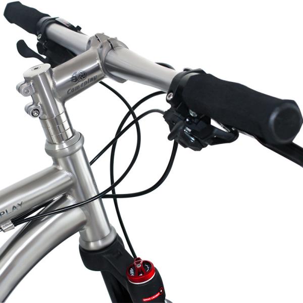 5.04 Inch Titanium Bicycle Handlebars Titanium Flatbar 3 - 7 Degrees Ti MTB Handlebar