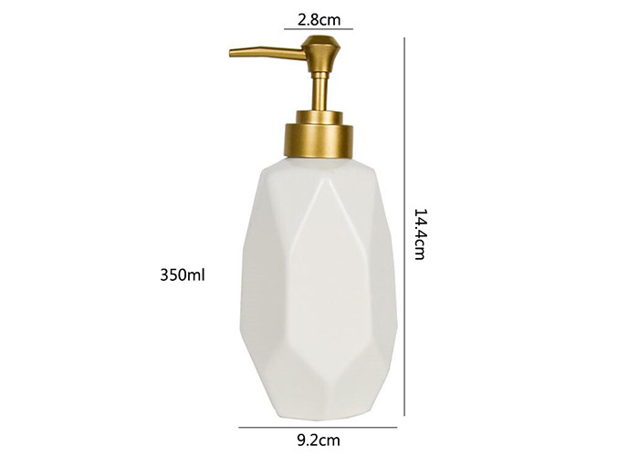 350ml Shampoo Glass Bottle Glass Pump Bottle Custom Logo SGS / FDA Certification