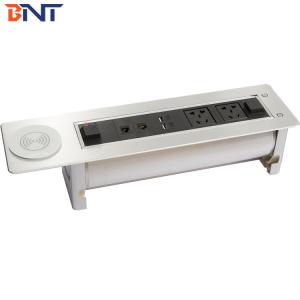 Wholesale Double Universal Power / USB Charger 2mm Surface Thickness Electric Rotating Furniture Hidden Connector from china suppliers