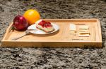 bamboo wood serving trays with cutting board