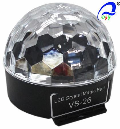 Sound Crystal Led Magic Ball Light , Olympic Circles Multi Colored Christmas