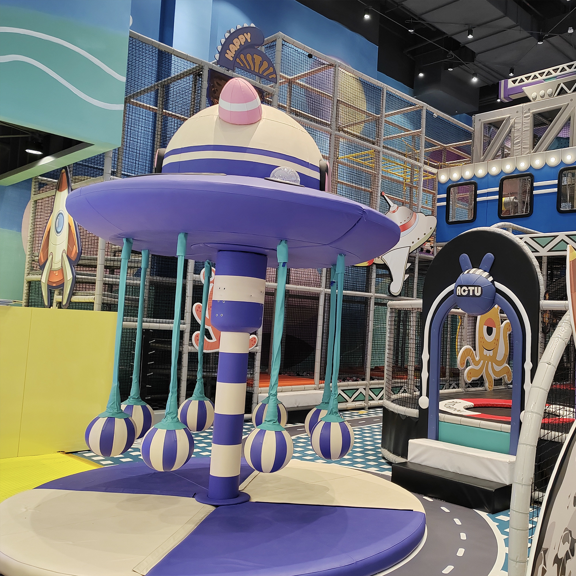 Electricity Power Merry Go Round Playground Amusement Ride for Children