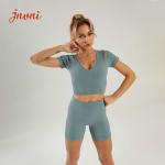 Women'S Ribbed Workout Seamless Gym Activewear Sets RPET