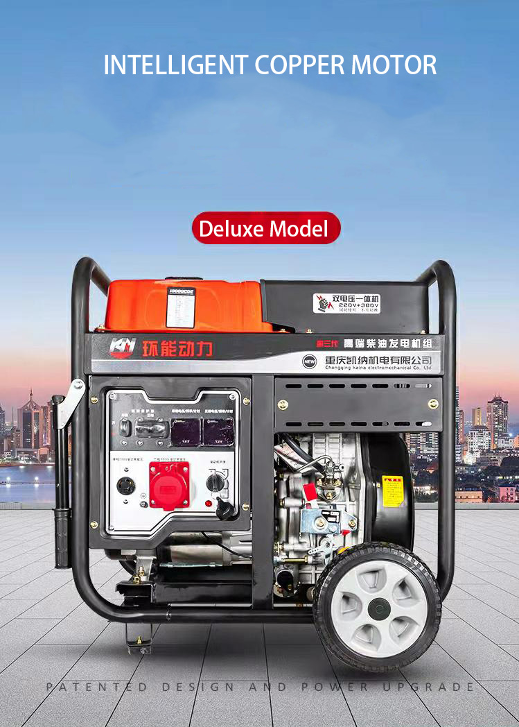 HN 3500 Small Silent Generator Power Air Output Cooling Cycle