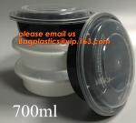 white disposable plastic salad bowl,PLA 16oz 500ml plastic - disposable salad