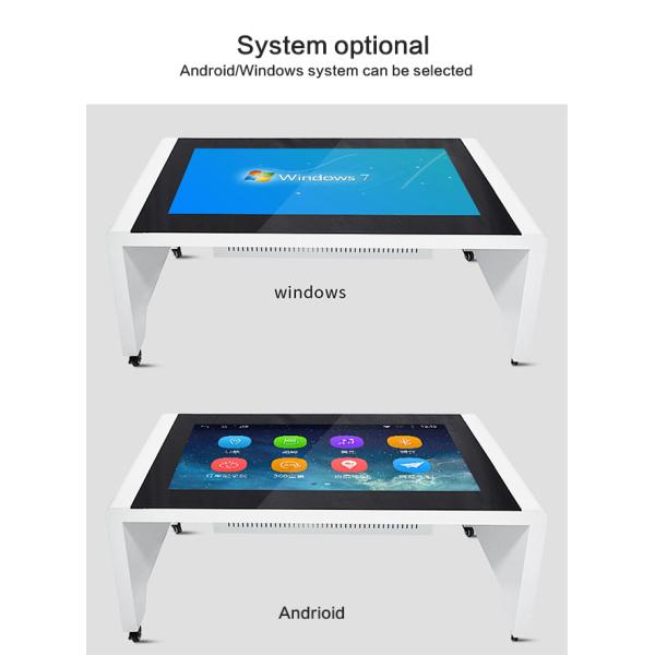 55 Inch Interactive Touch Screen Coffee Table For Conferenc / Dining / Display / Bar
