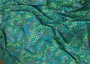 Wholesale Foil Hologram Double Knitted Printed Nylon Fabric For Leotard Garments from china suppliers