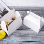 White Treat Boxes, Party Favor Boxes Gable Boxes Gift Boxes For Kids' Birthday
