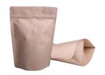 Nontoxic Kraft Paper Packaging Bags , Laminated Kraft Paper Bags For Coffee /