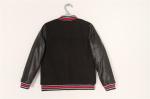 PU Sleeve Ladies Black Bomber Jacket 10A 12A 14A Sample free
