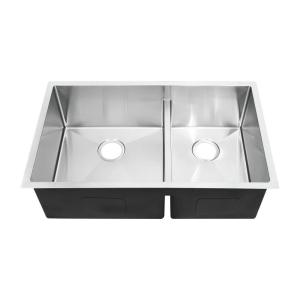 Wholesale 32 Inch Double Bowl Brushed Stainless Steel Undermount Kitchen Sin from china suppliers