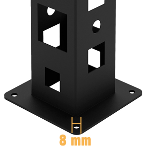 Metal Hitch Wall Mount for Bicycle Cargo Trailer Receiver Hook Base-9 Hitch Storage