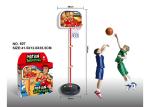 Portable Basketball Hoop Stand Children's Play Toys Wheels Metal Rim 190 CM