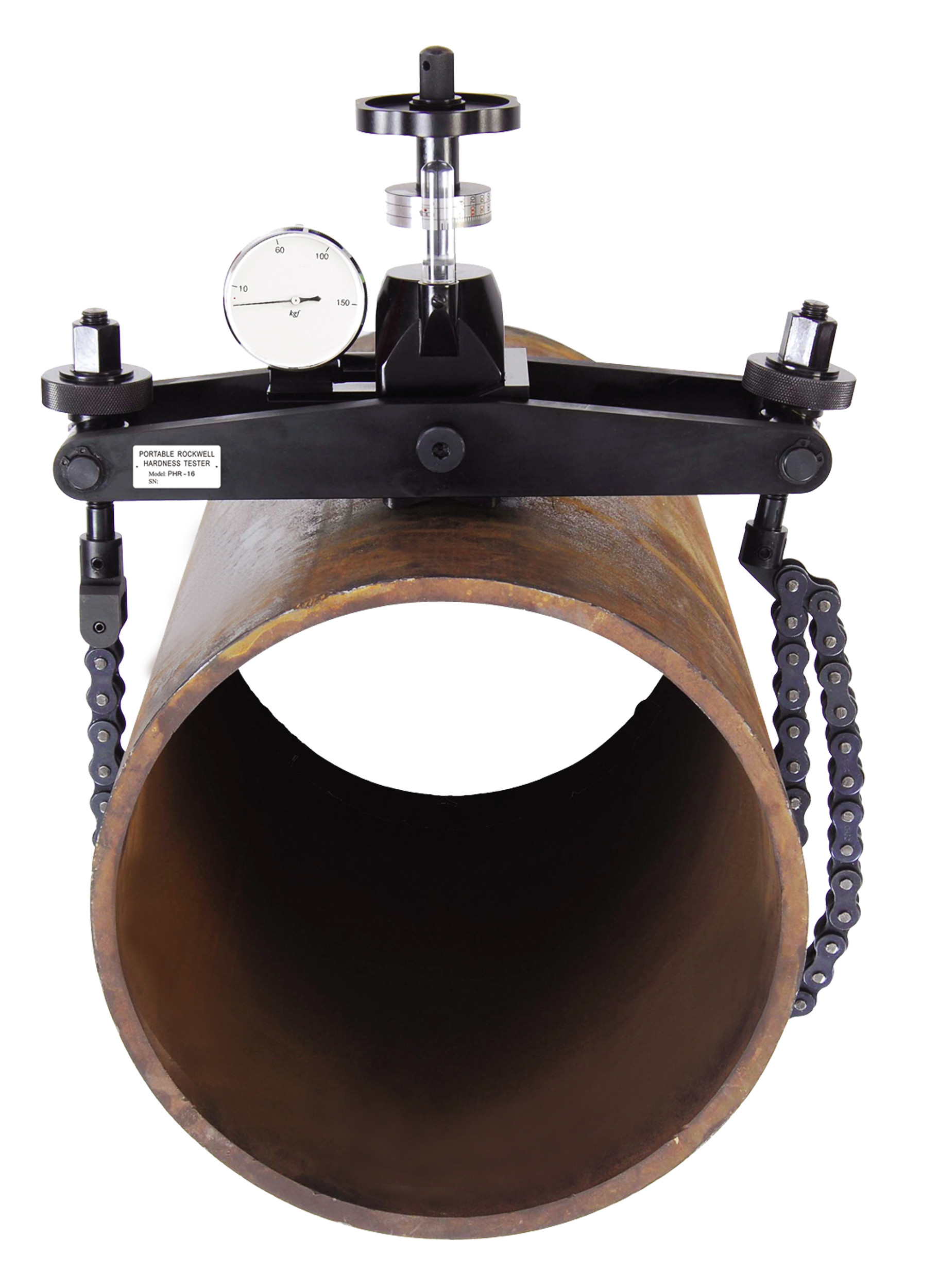 SI-200D Chain Clamp Rockwell Portable Hardness Testing Equipment Testing Pipe / Shaft / Roller