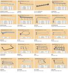 Euro Black Metal Pegboard Hooks Zinc coating OEM Iron Material