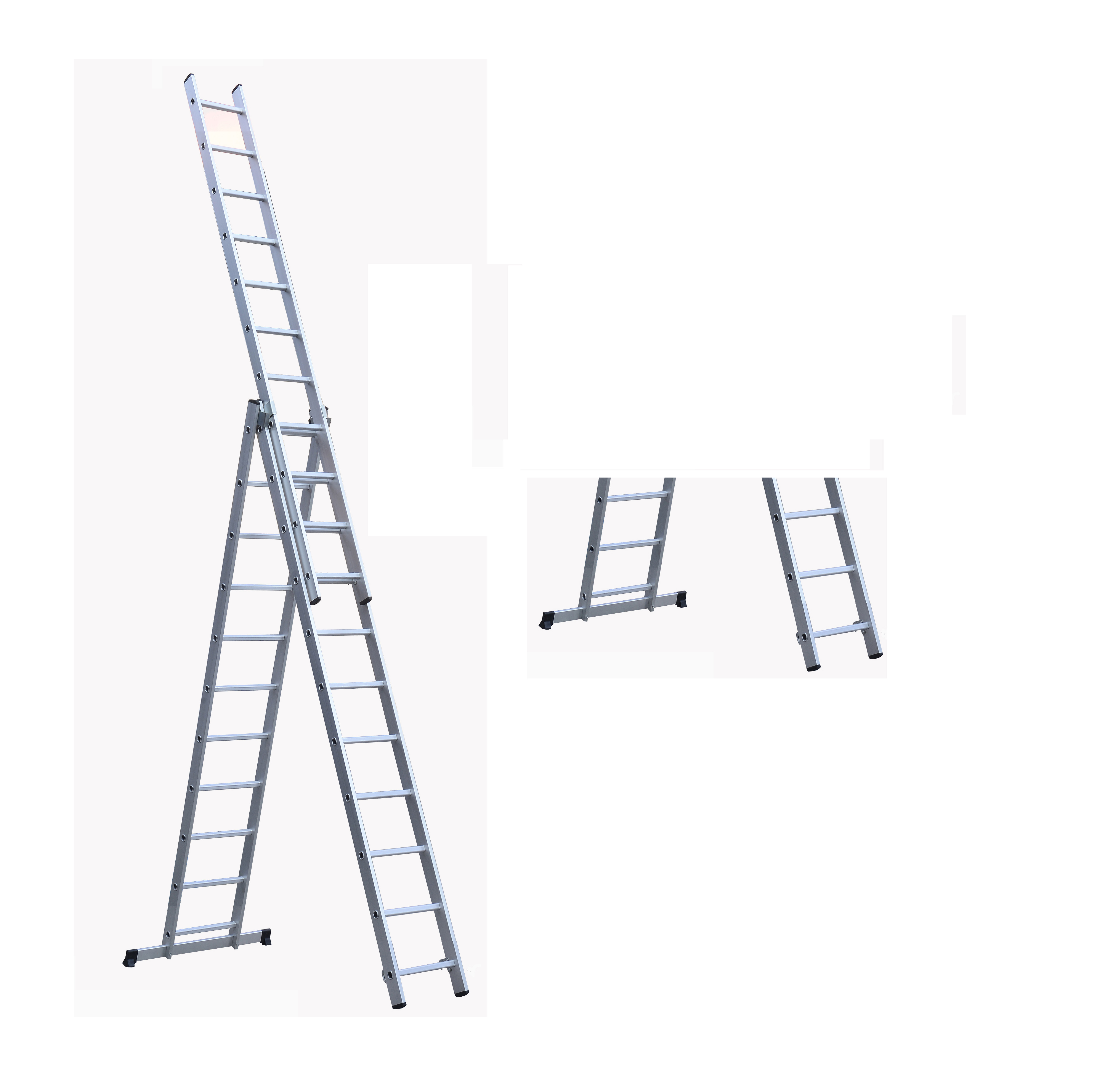3x11 Household Aluminum Extension Ladder Easy Carry GS Certified