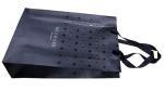 Mermaid 1c+1c Printing Black 250g Paper Shopping Bags With Metal Tops Ribbon